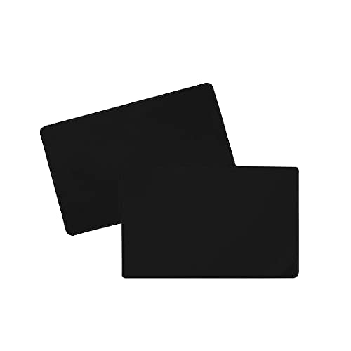 100 Stück Plastikkarten schwarz matt 86x54x0,5 mm - Preiskarten aus PVC 0,5 mm stark | HUTNER