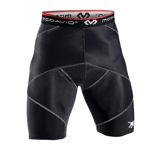 McDavid Herren Kompressions Shorts mit Hüft-Spica-Stabilisierung, Schwarz, S