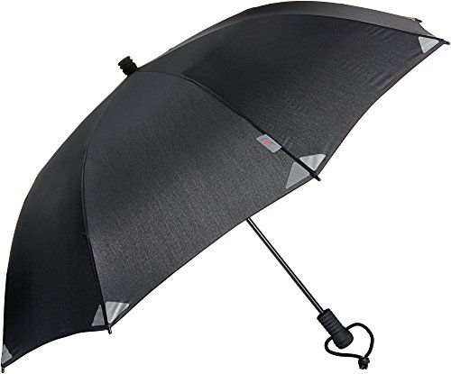 Göbel Swing Liteflex Regenschirm/Trekkingschirm, schwarz Reflektor
