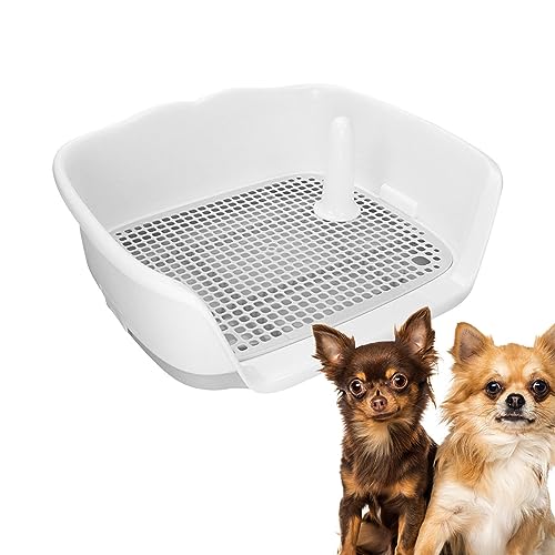 Indoor-Hundetöpfchen | Abnehmbarer Pee-Pad-Halter, Hundetoilette - Erhöhter Hunde-PIPI-Pad-Halter für das Töpfchentraining, Hunde-Töpfchenbox mit abnehmbarem Pfosten für kleine mittelgroße Youpo