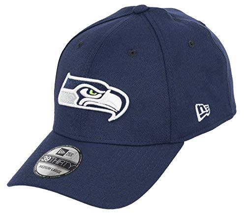 New Era Seattle Seahawks 39thirty Stretch Cap NFL Core Edition Navy - S-M