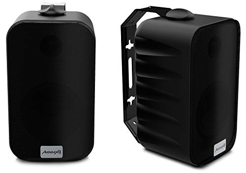 Audibax | PR-42T 4 "-Lautsprecher - HiFi-Lautsprecher und Soundsystem - 2 Wege - Wandhalterung - Farbe Schwarz - Leistung 75 W - Frequenz 70 Hz-20 kHz - Abmessungen 12 x 19 x 11,5 cm - Gewicht 2 kg