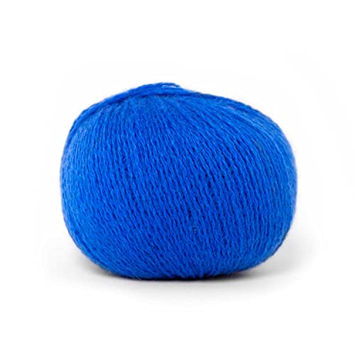 25 g Pascuali Cashmere Lace Strickwolle | 100% Kaschmirwolle Bio Kaschmir zum Stricken und Häkeln, Farbe:Kobalt 36
