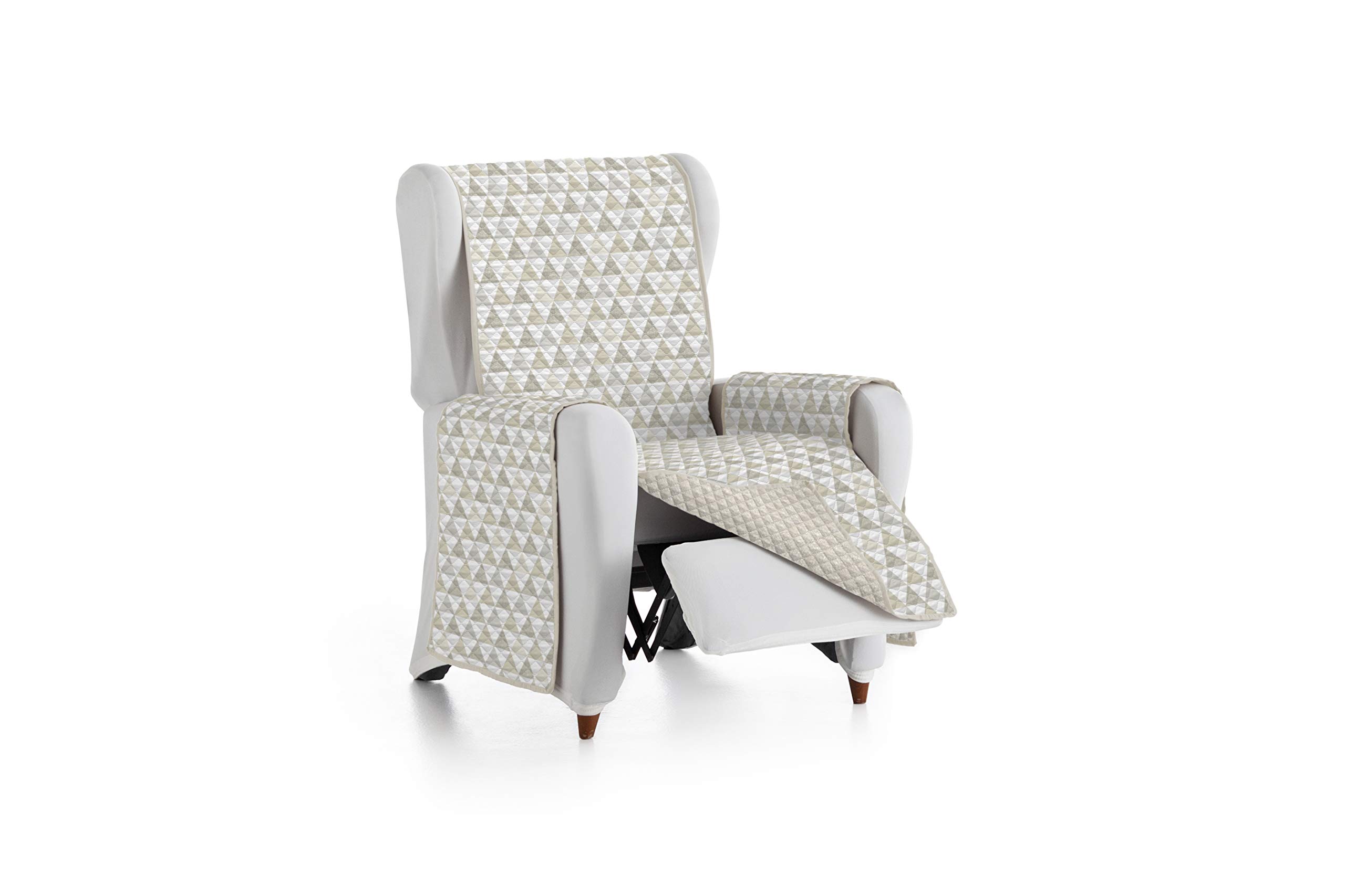 Eysa Nordic Sofa überwurf, Polyester, C/1 beige-beige, 1 Sessel 55cm. Geeignet für Sofas von 60 bis 110 cm