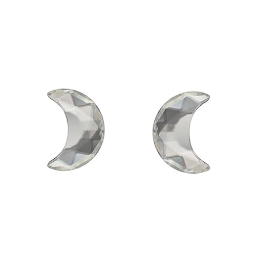 Studex TUBE Hypoallergenic Earrings Ohrringe Halb Mond Kristall, 6 mm
