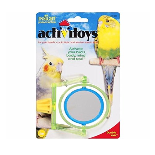 JW Pet Activitoy Double Axis Intellectually Stimulating Mirror - 3 Pack
