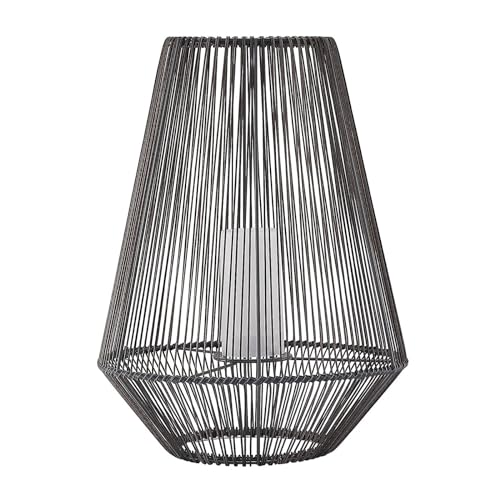Lindby LED Solarleuchte (Laterne) 'Kaati' (spritzwassergeschützt) (Modern) in Braun aus Metall (1 flammig, ) - Dekorationsleuchte, Solarlampe