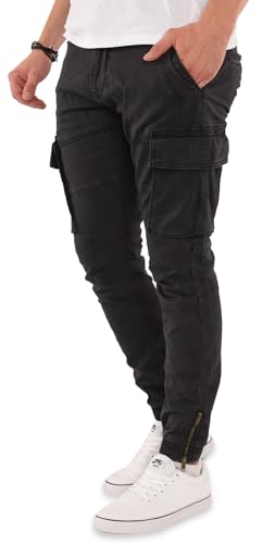 Indicode Cargohose Herren Kuranda Cargo Pants in der Farbe Schwarz Größe XL