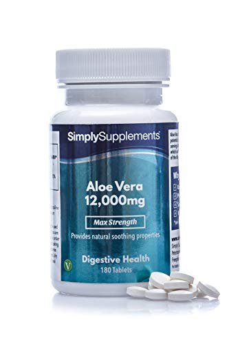 Aloe Vera 12.000mg - Geeignet für Veganer - 180 Tabletten - SimplySupplements