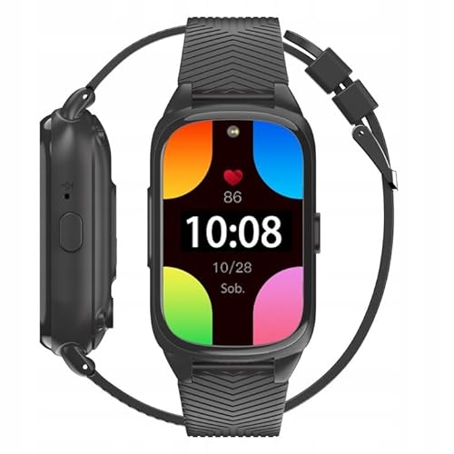FOREVER Smartwatch für Damen Herren GPS-Smartwatch für Senioren mit SOS, 1,47 ” großer Touch-Farbbildschirm, Tracker Uhren für Android IOS, Pulsmesser Schrittzähler mit Sturzerkennung