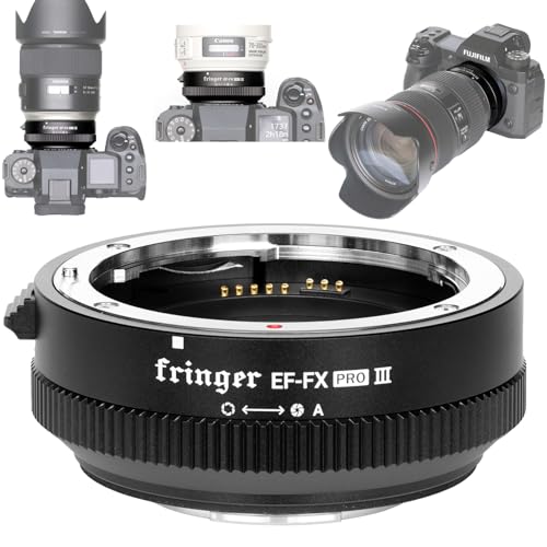 Fringer EF-FX Pro II Adapter für Autofokus für EOS Tamron Sigma Objektiv für spiegellose FX Kameras X-T3 XH1 X-E3 XT20 X-Pro2 X-T2 X-T4 X-A X-E1 X-M1 XT1 X-T30. (EF-FX Pro II)