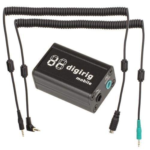 Minadax DIGIRIG Mobile KIT | Revolutionäres Digital-Interface für Amateurfunk kompatibel mit XIEGU G90 X5105 G106  + Kabel Set - Logic Levels(Default)