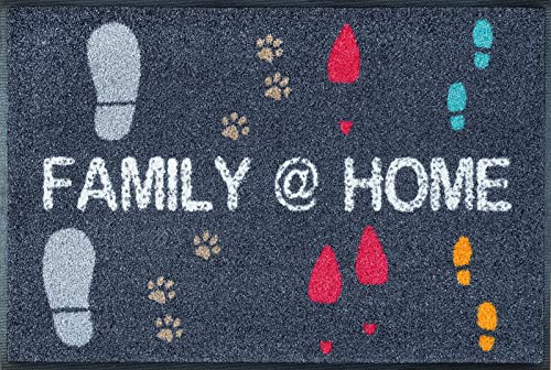 Fußmatte »Family @ Home«, wash+dry by Kleen-Tex, rechteckig, Höhe 9 mm, In- und Outdoor geeignet