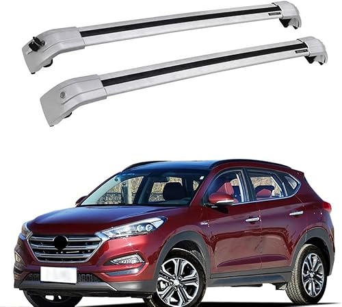 2 Stück Auto Dachträger Dachgepäckablage Querstangen für Hyundai Tucson SUV 2015-2020, Fahrradträger Dachboxen Dachgepäckablage Dachteile