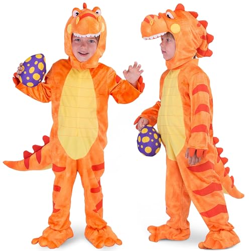 Spooktacular Creations T-Rex Deluxe Kinder Dinosaurier Kostüm für Halloween Kind Dinosaurier Dress Up Party, Rollenspiel und Cosplay (Medium)