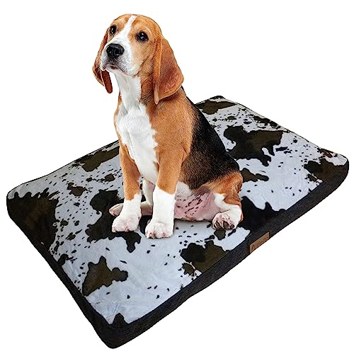 Ellie-Bo Käfig 106,7 cm Hund oder Box Extra Groß 100 cms x 66 cms Rindsleder Muster Hundebett