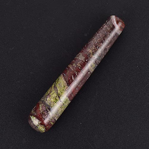 Jaspis-Ei-Yoni-Stab, Naturstein, Kristallkugel, Kegel-Übungsmassagegerät, 40 x 25 mm, Geschenk natürlicher Glanz (Color : Massage Wand)