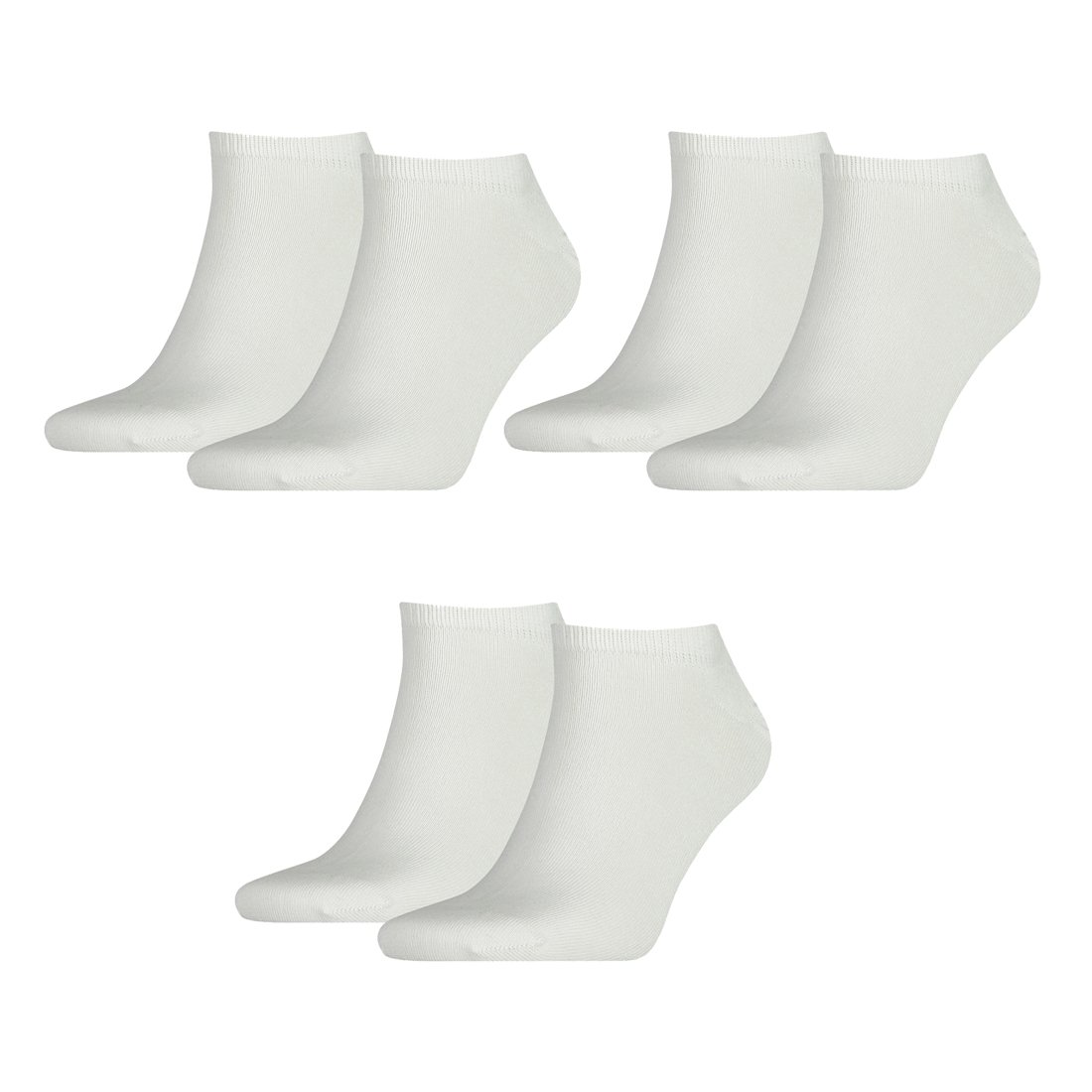 Tommy Hilfiger 6 Paar Sneaker Socken Gr. 39-49 Herren Business Socken, Farbe:300 - white, Socken & Strümpfe:43-46