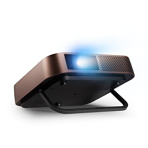 Viewsonic M2 Portabler LED Beamer (Full-HD, 1.200 Lumen, Rec. 709, HDMI, USB, USB-C, WLAN Konnektivität, Bluetooth, SD-Kartenleser, 2x 3 Watt Lautsprecher) metallic-bronze