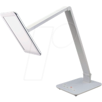 FeinTech LTL00100 LED Schreibtisch-Lampe Lichtfarbe warmweiß bis kaltweiß dimmbar 550 lm weiß