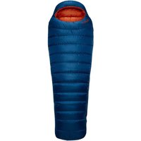 RAB Ascent 700 Schlafsack Regular blau Ausführung Left Zipper 2022 Quechua Schlafsack
