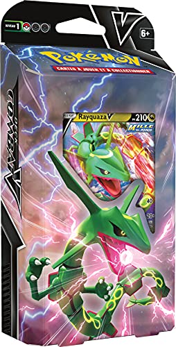 Pokemon POKINI03B Blister Starter-Set (Rayquaza-V oder Bruyverne-V) – Oktober 2021 – Sammelkartenspiel (zufällige Modell)