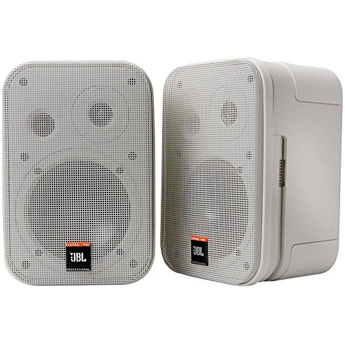 JBL Control 1 Miniatur-Lautsprecher, Pro High Performance, 150-Watt, Studio-Monitor weiß