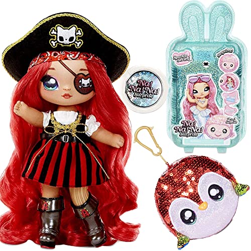 Na! Na! Na! Surprise 573791EUC 2-in-1 Fashion and Sparkly Sequin Purse Sparkle Series-Becky Buckaneer 7,5 Zoll Pirate Doll