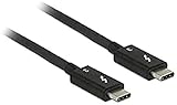 Delock USB Anschlusskabel [1x USB-C™ Stecker - 1x USB-C™ Stecker] 1.5 m Schwarz