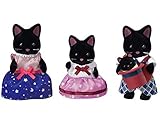 Sylvanian Families 5530 Schwarze Katzen Familie - Figuren für Puppenhaus, Multicolour