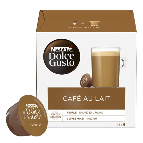 Nescafe Dolce Gusto – Dolce Gusto Café au Lait 16 CAPSULES 160 g (X6)