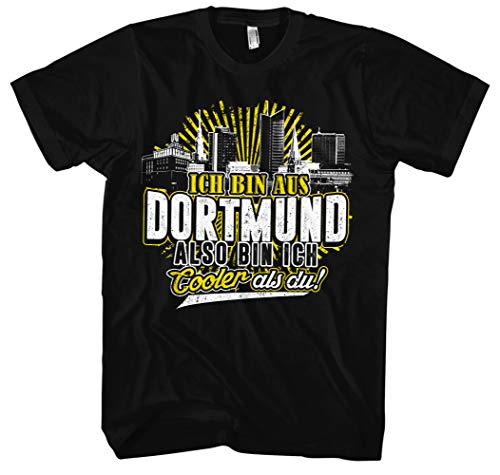 Cooler als du Dortmund Männer Herren T-Shirt | Fussball Skyline Trikot Sport Ultras Fun (3XL)