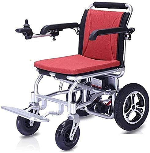 Leichter faltbarer elektrischer Rollstuhl aus Aluminiumlegierung, tragbarer Transit-Reise-Elektrorollstuhl, luftfahrtsicherer motorisierter Rollstuhl für ältere Menschen mit Behinderungen