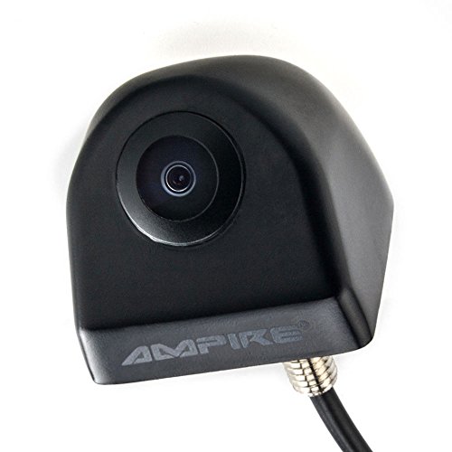 Ampire KCR802-NTSC Aufbau-Rückfahrkamera mit Bildspiegelung und Hilfslinien für den universellen Einsatz daheim oder am Auto