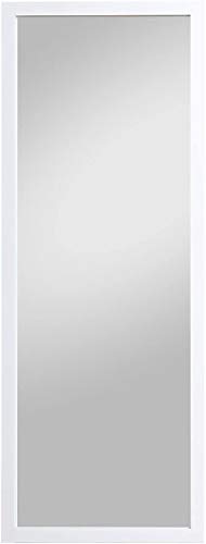 Wandspiegel Leonie 50 x 150 / 66 x 166 cm Rahmenfarbe weiß glänzend Holz MDF Ganzkörperspiegel (weiß glänzend, 66 x 166)