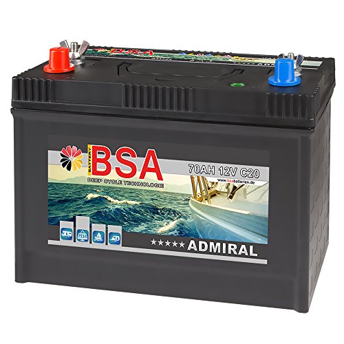BSA Bootsbatterie 12V 70Ah Batterie Boot Schiff Solar Mover Rangierhilfe Versorgungsbatterie