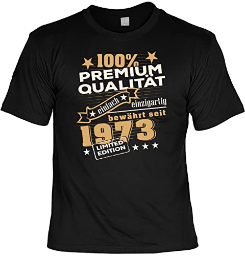 tolles T-Shirt zum 50. Geburtstag - Leiberl Papa Geschenk zum 50 Geburtstag 50 Jahre Geburtstagsgeschenk 50-jähriger (4XL, Schwarz - Premium Qualität)
