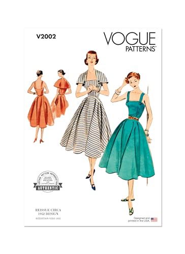 Vogue V2002Y5 Damenkleid und Capelet Y5 (46-50-52-54)