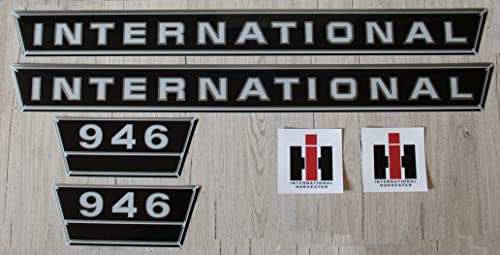 IHC/Mc Cormick Aufkleber international 946 Silber Logo Emblem Sticker Label Set groß