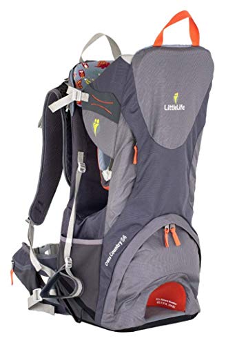 LittleLife Cross Country S4 Child Carrier, Grey Kindertrage, One Size