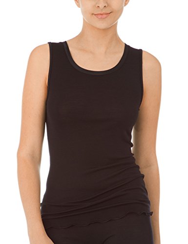 Calida Damen Unterhemd True Confidence Top ohne Arm 12435, Gr. 38 (Herstellergröße: M), Schwarz (Ws Schwarz 996)