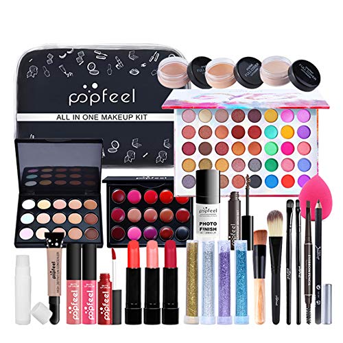 CHSEEO Schmink Geschenkset Make-Up Set Kosmetik Makeup Paletten Schminkkoffer Schminke für Gesicht, Augen und Lippen #10