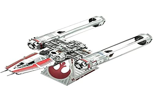 Fascinations MMS415 - Metal Earth 502100 - Star Wars EP 9 Zorri's Y-Wing Fighter, lasergeschnittener 3D-Konstruktionsbausatz, 2.25 Metallplatinen, ab 14 Jahren
