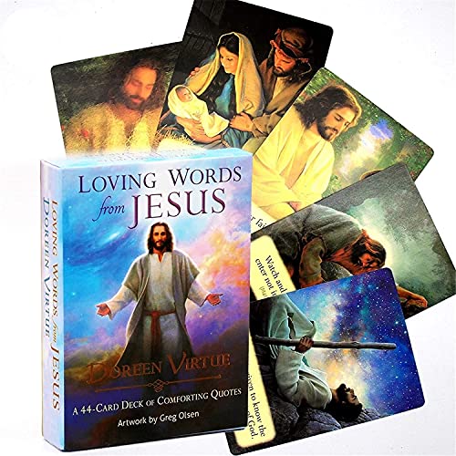 MAZ Liebevolle Wörter Von Jesus Tarot Karten Englische Version 44 Teile Brettspiele Familienparty Spielkarte Deck Tisch Spiel Spiele