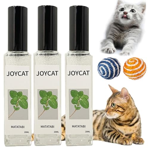 EHOTER Herbal Cat Joy Spray, Sellerie Haustiere Katzenminze Spray, Kräuterkatzenfreude, Sellerie Haustiere Kräuter-Katzenfreude, Kitty Joy Spray, Kitty Joy Kräuterspray (3 Stück)