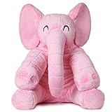 corimori® - Elefant Mara, großes XXL Kuscheltier 55 cm für Kleinkinder, bauschig und weich, kuschel-softe Qualität, pink