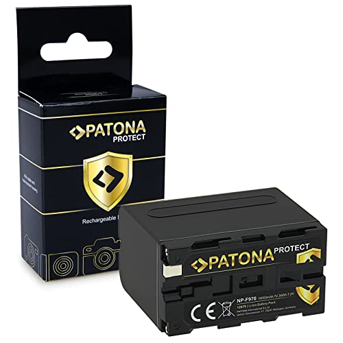 PATONA Protect Akku NP-F970 10500mAh im hitzeresistenten V1 Gehäuse kompatibel mit Sony NP-F960 NP-F950 NP-F930