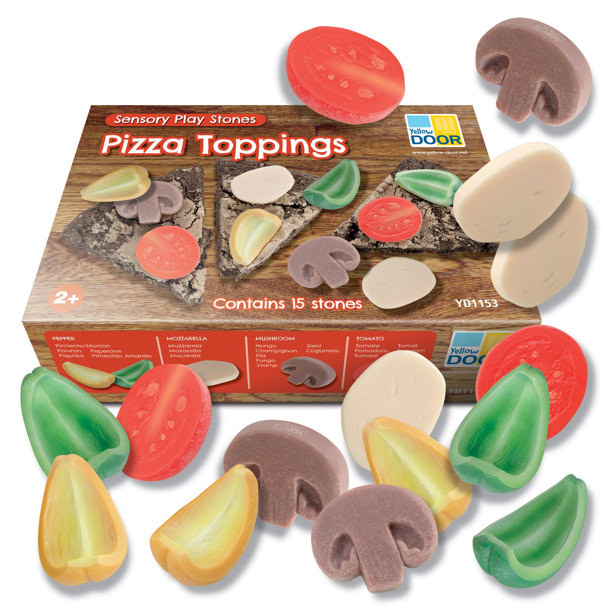 Pizza-Belag – sensorische Spielsteine