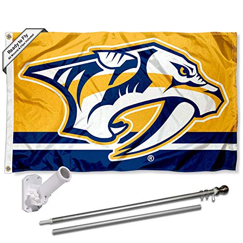 WinCraft Nashville Predators Flag Pole and Bracket Set