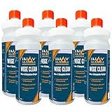 INOX® Wege Clean Steinreiniger Konzentrat, Gründbelagentferner, Algenentferner für Außenbereich - 6 x 1 Liter